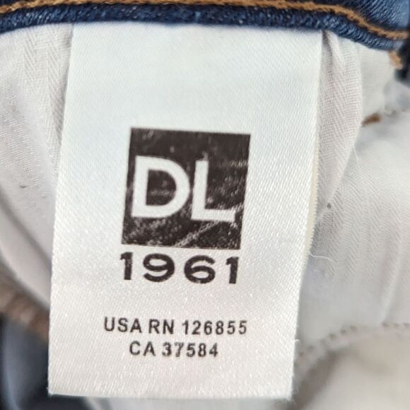 DL1961 Florence Instasculpt Cropped Cavalier Medium Wash jeans denim jeggings - Picture 5 of 7